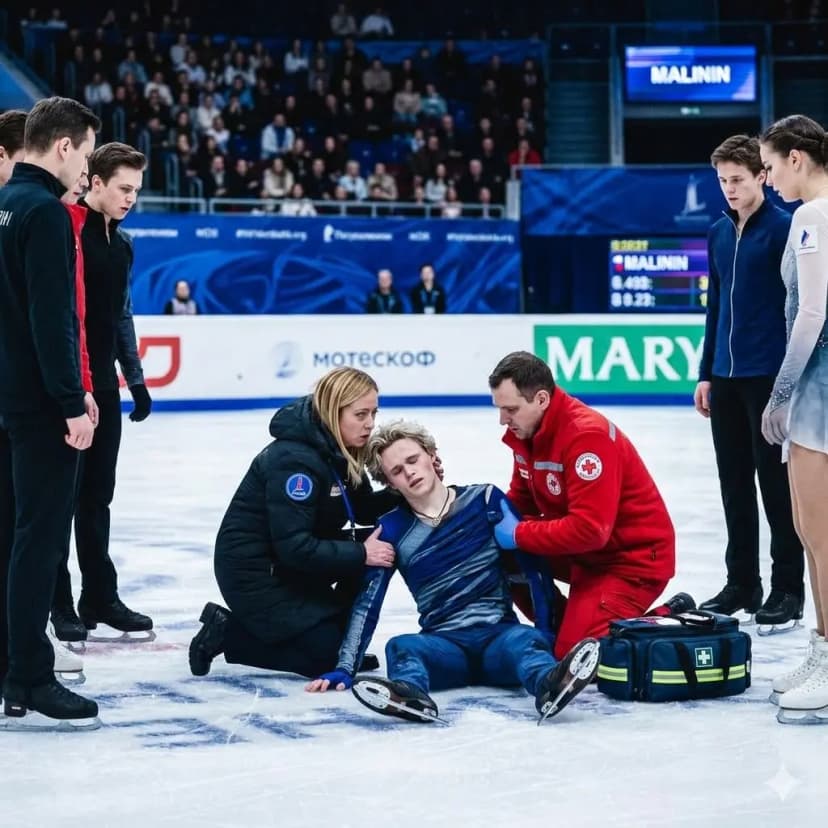 10 minutes ago: Panic and anxiety spread throughout the packed Milano Ice Skating Arena as beloved figure skater Ilia Malinin suddenly collapsed during a training session right after the conclusion of the 2026 Winter Olympics. Coaches and medical staff rushed to assist him while the crowd watched in stunned silence and worry. Now we have an emotional update on the serious health battle Ilia is facing following the immense pressures from the recent Olympics. Our hearts go out to him and his loved ones.