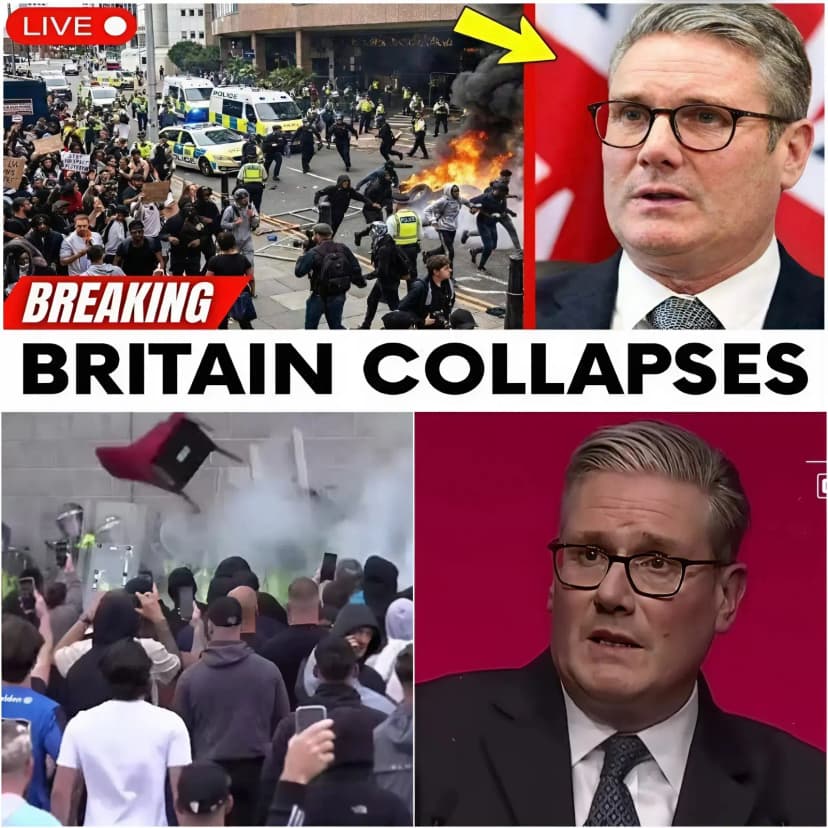 HAPPENING NOW: 460 MASKED MOB STORMS MIGRANT HOTELS – BRITAIN DESCENDS INTO RIOT HELL!!! 🔥🇬🇧💥 A ferocious mob of 460 masked rioters just launched a savage assault on migrant-filled hotels – barricades smashed in seconds, police lines crushed, officers retreating under a hail of bricks, fireworks and raw fury across Rotherham and Tamworth streets! 😱 At 5:10 p.m. Friday the explosion hit: locals, enraged by endless undocumented arrivals and spiraling knife crime, turned protests into full war. Within minutes entire streets were lost – storefronts gutted, emergency teams overrun, six elite police units trapped and forced back under relentless attack. One rioter shouted: “We’ve had enough – send them back before more British blood is spilled!” Another yelled: “Starmer sold us out – migrants get hotels, we get fear!” Starmer’s open-border policy stands naked: priority housing for arrivals while communities feel abandoned and two-tier policing is laid bare. Public trust shatters, nation edges toward anarchy. Clips flood the internet in real time – critics roar “this is the breaking point,” patriots chant “protect OUR streets NOW!” The government reels in chaos, but the mob’s message cuts deep: THIS ENDS TONIGHT. Britain fractures in explosive rage – the migrant crisis has ignited, and the streets burn. ⚡