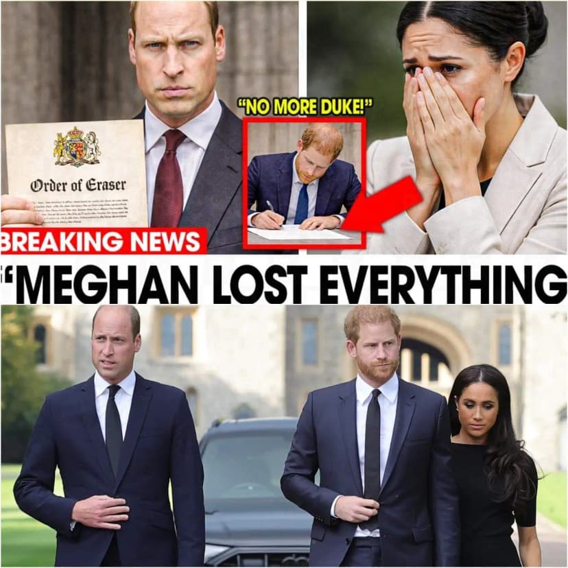 💥 BREAKING NEWS: Prince William quietly dismantles Meghan’s $37 million Qatar-backed relocation blueprint, forcing Harry to drop his royal titles forever in a shocking courtroom reckoning Prince Harry sat motionless in the Santa Barbara courtroom as the judge’s gavel fell, sealing the permanent custody framework and slamming shut the door on a $37 million Qatar-backed relocation plan that would have taken his children to Doha forever. What had been meticulously mapped out in a secret 42-page “Project Mirror” blueprint—elite schools, sovereign protections, offshore funding, even branding rights tied to the kids’ royal status—was quietly dismantled by Prince William’s calculated financial freezes and asset blocks from London. The contrast was brutal: the man who once walked away from the monarchy for freedom now faced the unthinkable, signing his next statement not as Prince or Duke, but simply as Henry Charles Albert David—permanently dropping every royal title to protect his role as father. Was this Harry’s final surrender to the institution he fled, or the heartbreaking price of a hidden betrayal no one saw coming?