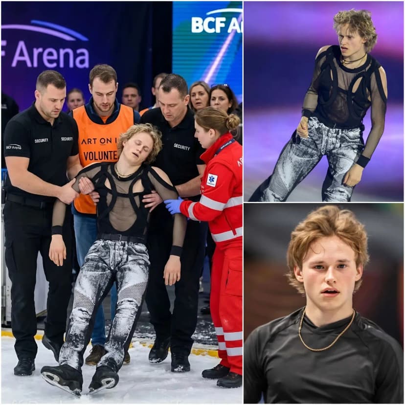 🚨TEN MINUTES AGO: Panic spread through Freiburg’s packed BCF Arena during the first night of Art on Ice 2026 when American phenomenon Ilia Malinin suddenly collapsed on the ice while finishing his explosive routine. Security guards, ISU medics, and event staff immediately rushed to his aid, while the audience, including champions Yuma Kagiyama, Shoma Uno, Kaori Sakamoto, and thousands of ecstatic fans, watched in stunned silence. We now have a heartbreaking update on Ilia’s serious health battle…