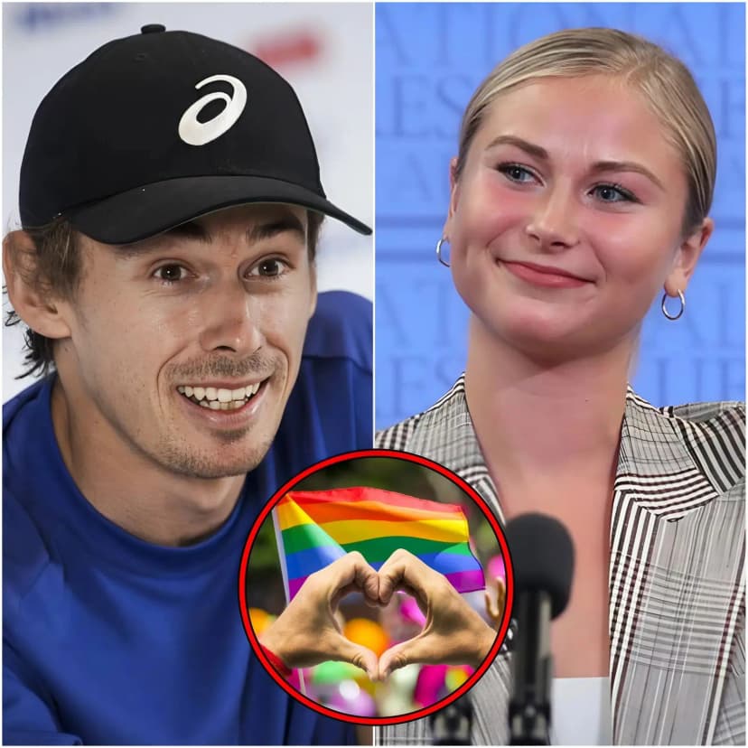 🚨“SIT DOWN, BARBIE!” Australian tennis star Alex de Minaur was abruptly interrupted during a live television broadcast when prominent activist Grace Tame publicly branded him a “TRAITOR” for refusing to join the LGBTQ+ inclusion and social justice campaign she was promoting for the 2026 tennis season.
