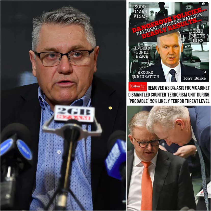 SHOCKING NEWS 🚨 A bombshell report has rocked Australia: Ray Hadley has just released a dossier alleging that Tony Burke and Anthony Albanese were complicit in all the events leading up to the ISIS terrorist attack at Bondi Beach, which was backed by Ira driven by their political motives and policies. These two men traded the lives of Jews for the votes of Muslims.