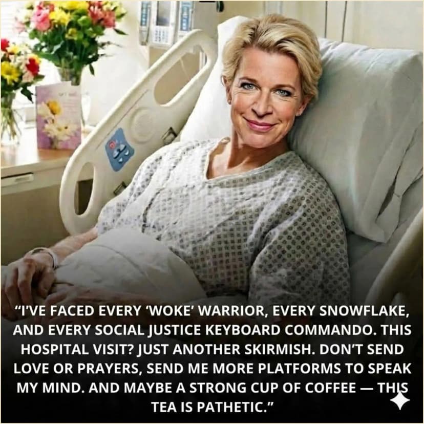 “The media and commentary community is coming together to support Katie Hopkins — a well-known British media personality — sending love, prayers, and strength as she faces serious health challenges.”