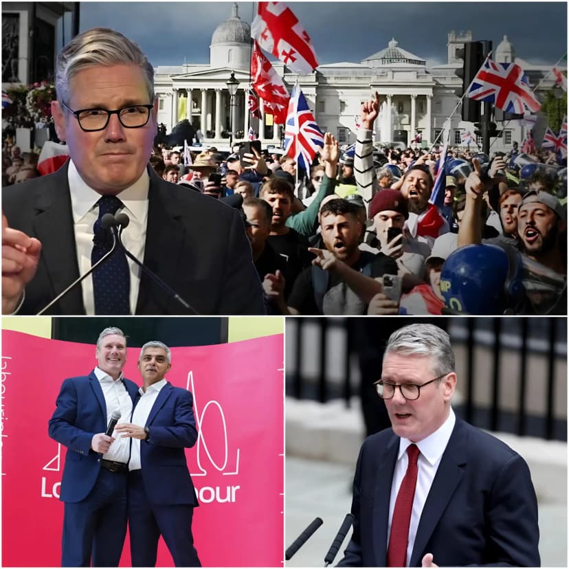 “GET THEM OUT!” FURIOUS CROWD BOOS Keir Starmer AND Sadiq Khan OFF STAGE 🚨 The atmosphere at the public event quickly turned tense as the crowd suddenly erupted in loud boos directed at British politicians Keir Starmer and Sadiq Khan. From multiple sides of the venue, chants of “Get them out!” rang out repeatedly, creating a wave of noisy protest that threw the entire event into chaos.