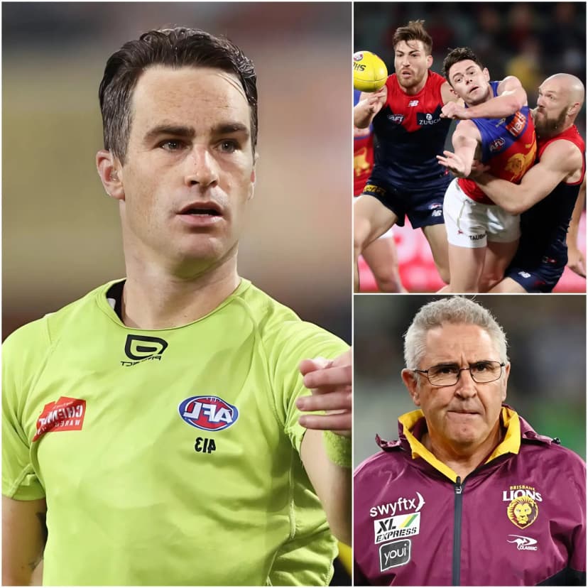 🚨 BREAKING NEWS: Referee Jacob Mollison has officially apologized to the fans and the Brisbane Lions team after the controversial match against the Melbourne Demons. He admitted regretting his decisions after reviewing the game, but this apology did not appease the anger of the Brisbane Lions.