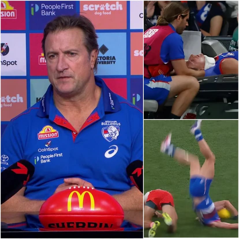 “HE CAN’T CONTINUE PLAYING ANYMORE…” — The head coach of the Western Bulldogs, Luke Beveridge has left fans deeply concerned after providing an update