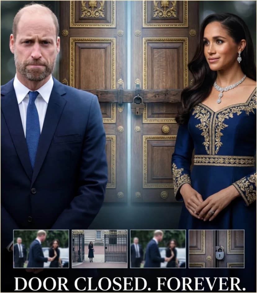 🚨 THE UNFORGIVING VETO: Prince William has officially “issued the order” to completely erase Meghan Markle’s presence from all future UK monarchy plans, but the real shocker lies in the chilling reason why William would rather be branded a villain than let his sister-in-law set foot in London ever again.👇