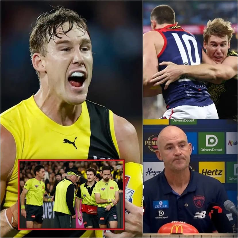 🚨The Australian Football League (AFL) held a surprise emergency meeting: After the Round 7 game ended 126-72 in favor of the Melbourne Demons and Richmond Tigers, the most surprising moment of the night didn’t happen on the court, but in the post-game press conference.