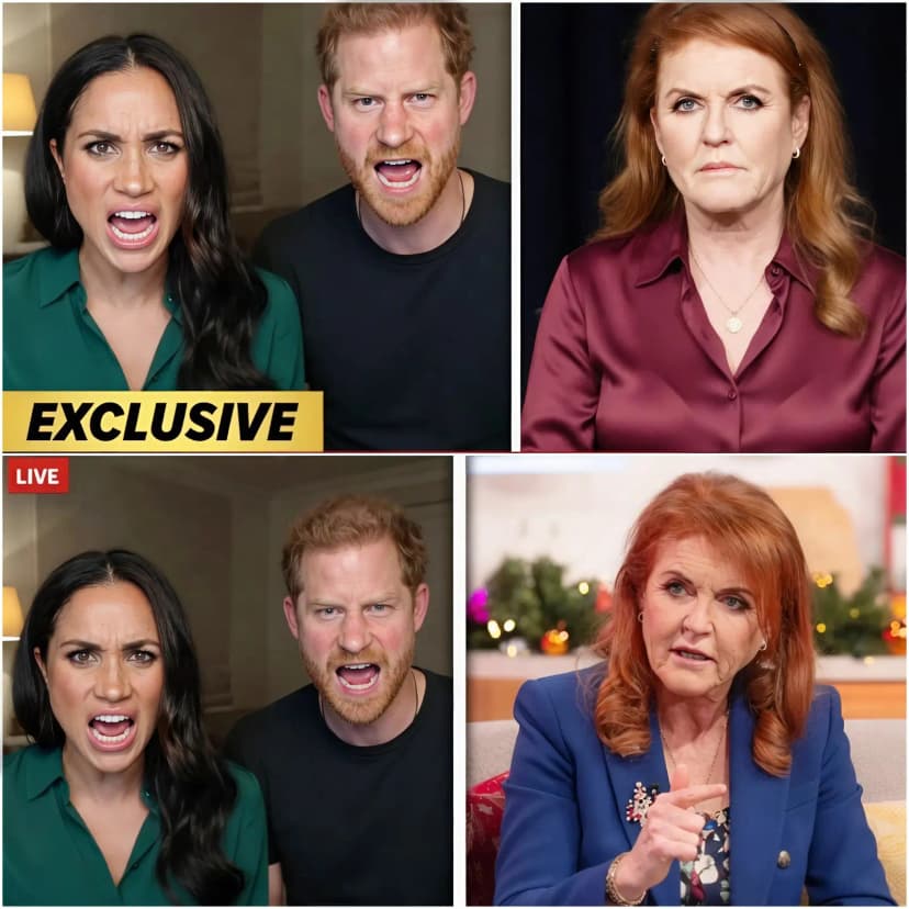 🔥 Meghan Markle and Harry have reportedly hit “Code Red” after Sarah Ferguson (Fergie) was unexpectedly named as the suspected mole leaking their darkest royal secrets, but the most shocking part is the true motive behind her sudden “betrayal.”