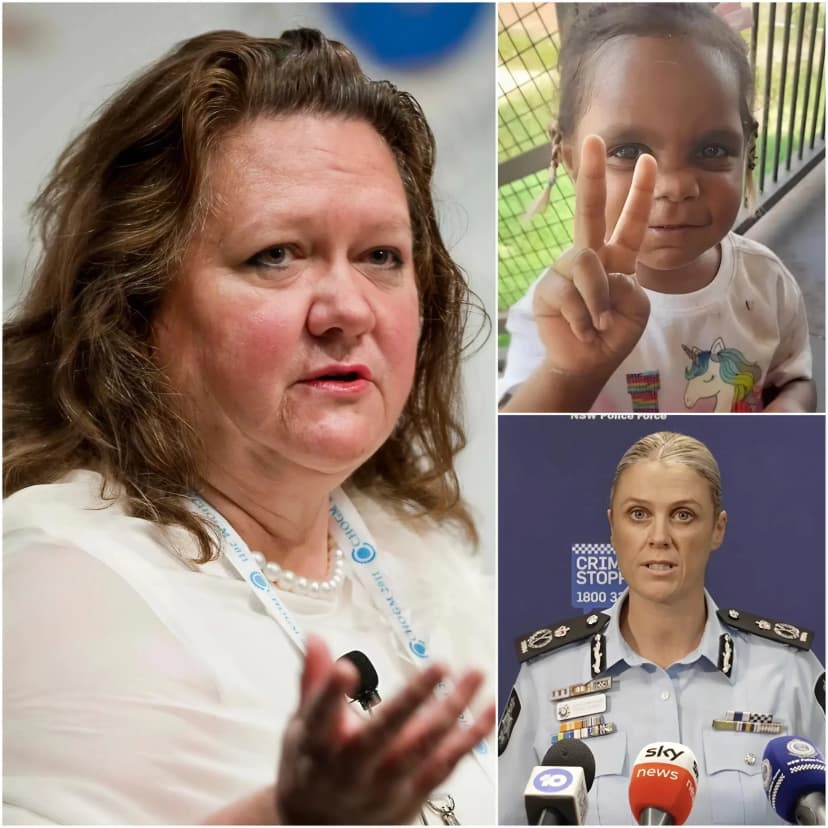 🚨 “WHAT IS THE GOVERNMENT DOING WITH INNOCENT CHILDREN?” — the furious question raised by Gina Rinehart quickly spread, igniting a wave of intense debate across Australia following the shocking death of five-year-old Kumanjayi Little Baby.