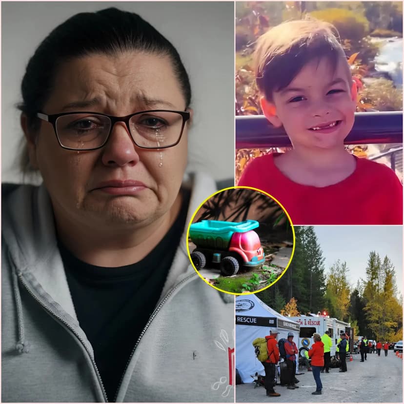 🥹 HEARTBREAKING ANNOUNCEMENT! Canada mourns as the search for Darius Macdougall ends with a heartbreaking discovery! 🔥👇 The tiny toy car of the 6-year-old boy was found in a quiet forest near Island Lake campground, a peaceful yet heartbreaking scene. But in a chilling twist tonight, police confirm a mysterious vehicle sped away minutes before the boy disappeared.
