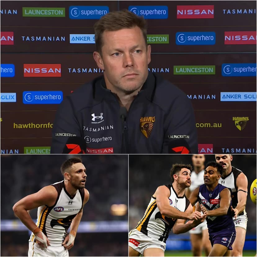 🚨 BREAKING NEWS 15 MINUTES AGO: Hawthorn Hawks head coach Sam Mitchell has just revealed the heartbreaking reason why his players, especially Jack Gunston, could not play at 100% and ultimately suffered the painful loss against Fremantle Dockers in Round 9 of the AFL season.