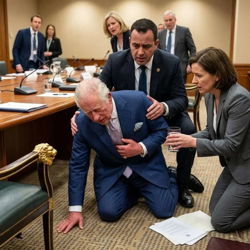 30 MINUTES AGO: Panic spread throughout the grand hall as King Charles III suddenly collapsed during a high-profile royal engagement.