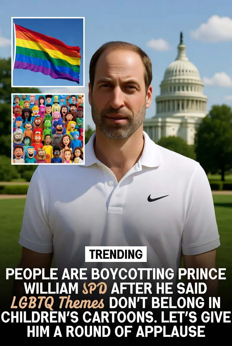 BOYCOTT PRINCE WILLIAM: A surge of backlash is surfacing after Prince William remarked that youngsters shouldn’t be subjected to LGBTQ-themed animations.