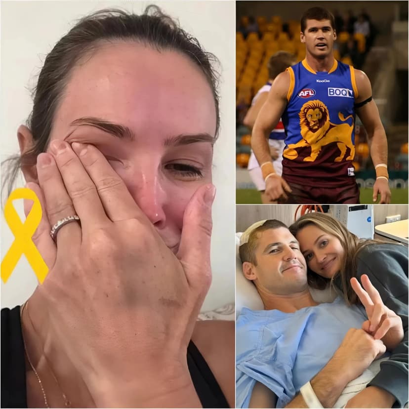 😢 SAD NEWS: About 15 minutes ago, Jonathan Brown’s wife, Kylie Brown, spoke out helplessly, revealing the critical condition of the Brisbane Lions legend following a serious health incident that has worried the entire AFL community…