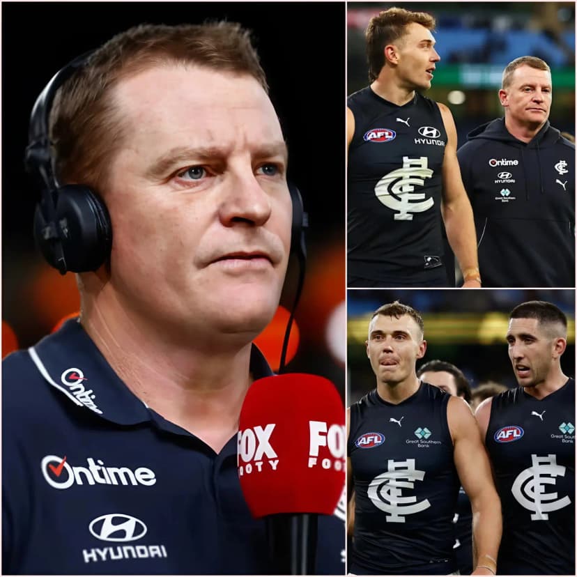 🛑 SHOCK: Head Coach Michael Voss Unexpectedly Reveals a Horrifying Truth After Leaving His Position at Carlton Football Club! The entire AFL community is reeling after Carlton Football Club lost 8 out of 9 group stage matches. But what truly stunned fans and the entire AFL community wasn’t the scoreline, but Michael Voss’s surprising confession in the post-match press conference!