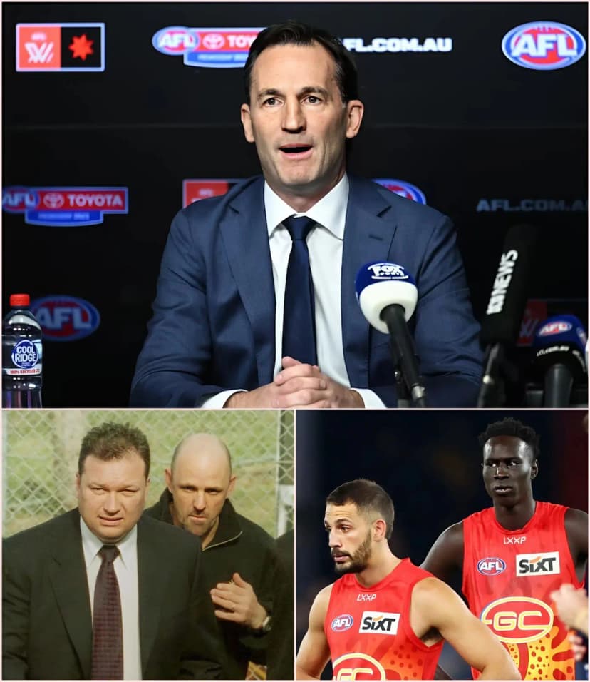 🔥 AFL SHOCKWAVE: The AFL Integrity Unit has announced allegations that the Gold Coast Suns seriously violated AFL rules by colluding with a betting company, a long-standing taboo in the AFL. Team Manager Mark Opie has received the harshest penalty in AFL history following a series of unsportsmanlike conduct. This is the most severe penalty in the league’s history…